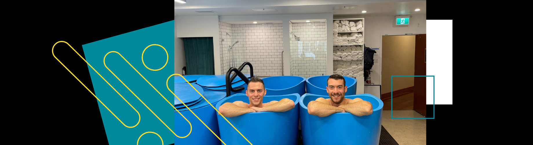 Revitalizing wellness experience at Cove Sports Recovery in Vancouver with a focus on cold plunge therapy, wellness stretching sessions, and a serene atmosphere promoting better sleep and preventative healthcare.