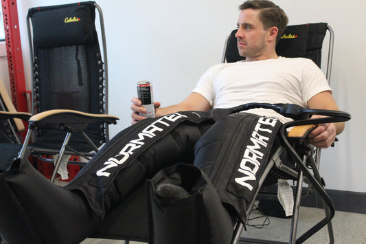Air compression therapy for leg recovery and swelling reduction